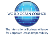 Logo do Conselho Mundial dos Oceanos