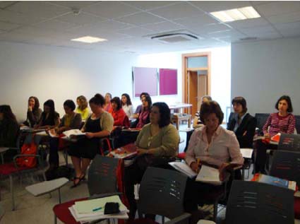 Training on schoolbooks for teaching German in the Azores